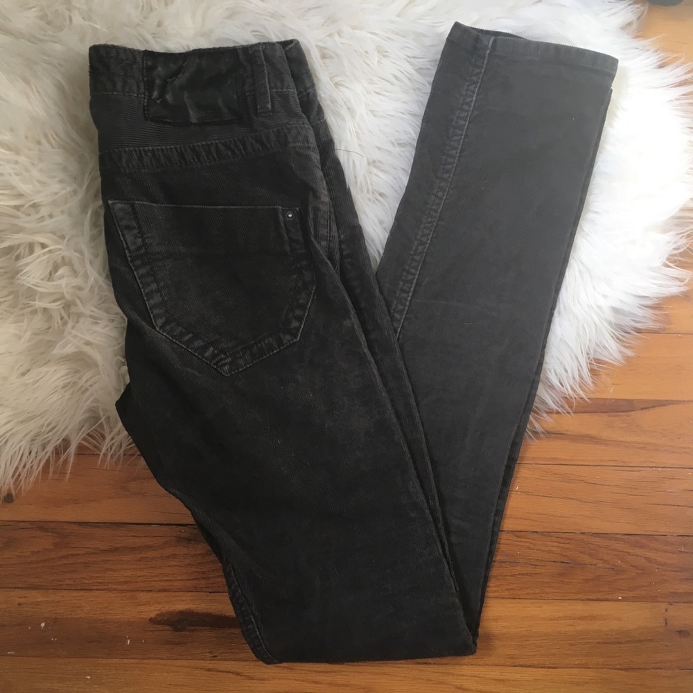 Charcoal corduroy pants